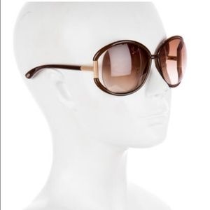 Tom Ford Olivia Sunglasses TF78 Dark Brown